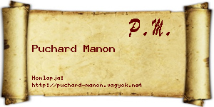 Puchard Manon névjegykártya